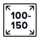 For areas 100 - 150 sqm