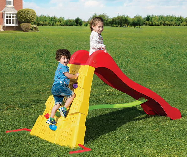 starplay large childrens slide with water feature