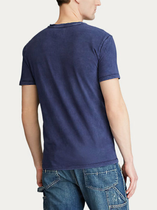 Ralph Lauren Ανδρικό T-shirt Navy Μπλε Μονόχρωμο