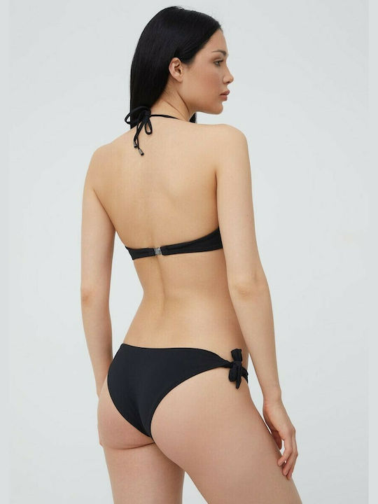 Karl Lagerfeld KL22WBT02 Bikini Slip με Κορδονάκια Μαύρο Skroutz gr