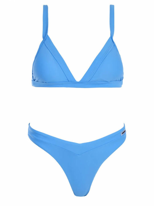 Luigi Set Bikini Τριγωνάκι Με Ενίσχυση Ψηλόμεσο Μπλε 3874706 Skroutz gr