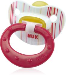 Nuk Classic Soft Καουτσούκ Κόκκινη με Ρίγες 6-18m 1τμχ