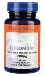 Higher Nature Chromium Picolinate 200mg 90 ταμπλέτες