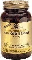 Solgar Ginkgo Biloba Vegicaps 100 tabs