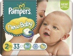 Pampers New Baby No 2 (3-6Kg) 33τμχ