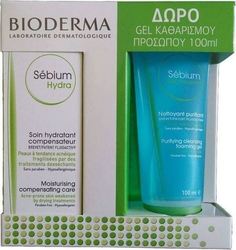 Bioderma Set Sebium Κρέμα Hydra & Gel Καθαρισμού
