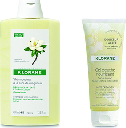 Klorane Set Σαμπουάν Μανόλια & Αφρόλουτρο Βελούδινο Γαλάκτωμα