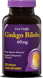 Natrol Ginkgo Biloba 60 mg 200 tabs