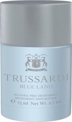Trussardi Blue Land Deodorant Stick Alcohol Free 75ml