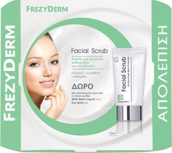 Frezyderm Set Scrub Προσώπου, Υγρό Καθαρισμού Σώματος & Κρέμα Ματιών