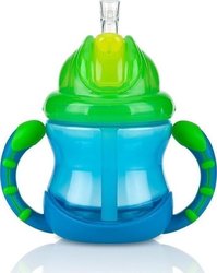 Nuby Κύπελλο No-Spill Flip n' Sip Blue 240ml, 9m+