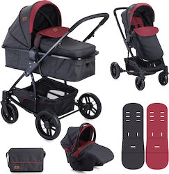 Lorelli Bertoni S500 Combi Set 3 in 1 Black & Red