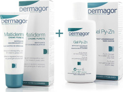 Dermagor Set Matiderm Κρέμα & Gel Καθαρισμού