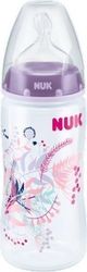 Nuk First Choice+ Μπιμπερό Πολυπροπυλενίου (PP) Μωβ, Θηλή Σιλικόνης Νο 2 300ml