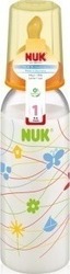 Nuk Classic Μπιμπερό Πολυπροπυλενίου (PP) Πορτοκαλί , Θηλή Kαουτσούκ Νο 2, 240ml