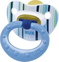 Nuk Classic Soft Καουτσούκ Σιέλ με Ρίγες (Μέγεθος 2)