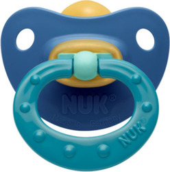 Nuk Classic Soft Καουτσούκ Μπλε - Πράσινη 18-36m 1τμχ
