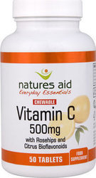 Natures Aid Vitamin C 500mg 50 μασώμενες ταμπλέτες