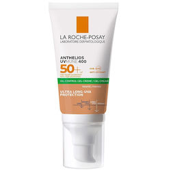 La Roche Posay Waterproof Tinted Sunscreen Face Gel Anthelios XL Dry Touch Anti-Shine with Matte Effect for Oily Skin 50SPF 50ml