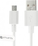 4Smarts BasicCord USB 2.0 to micro USB Cable Λευκό 1m (4SC8460)