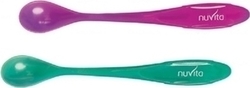 Nuvita Κουταλάκια με Θερμική Ένδειξη 1409 Pink/Green 2τμχ