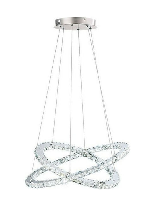Eglo Varrazo Chandelier with Crystals LED Transparent 31667