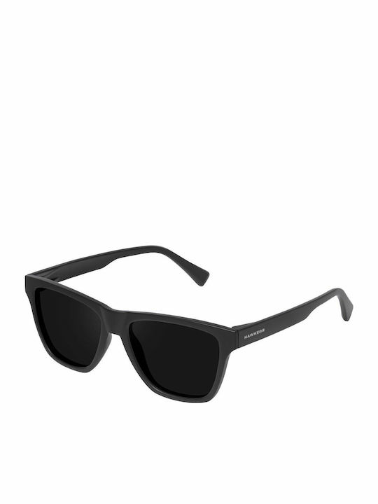 Hawkers One Lifestyle Sunglasses with Carbon Black Dark Plastic Frame and Black Polarized Lens