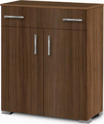 Ξύλινη Νο21 με 3 Ράφια Walnut 75x33x92cm