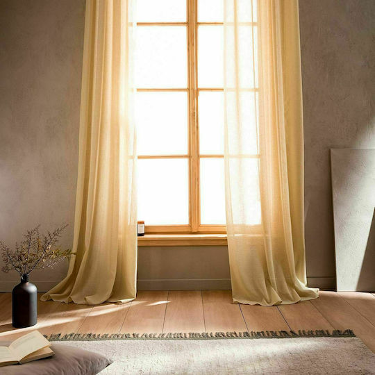 Gofis Home Vorhang mit Grommets 502/04 Beiges 140x280cm