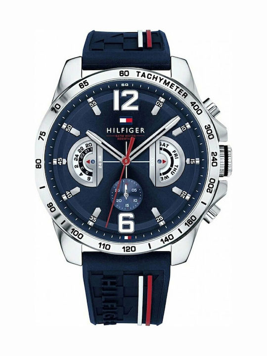 Tommy Hilfiger Decker Ρολόι Μπαταρίας με Καουτσούκ Λουράκι