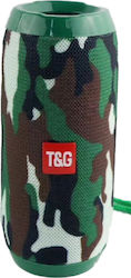 T&G TG-117 Bluetooth Speaker 5W with Radio and Battery Life up to 4 hours Army Green