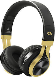 Crystal Audio BT-01 Ασύρματα/Ενσύρματα On Ear Ακουστικά Χρυσά