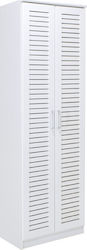 Ξύλινη Sante με 7 Ράφια Λευκή 60x37x183cm 123-000028
