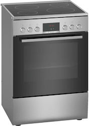 Bosch Κουζίνα 66lt με Κεραμικές Εστίες Π60εκ. Inox