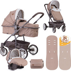 Lorelli Bertoni S500 Combi Set 3 in 1 Beige & Yellow Happy Family