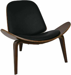 Πολυθρόνα Taylor 90x76x75cm Μαύρη