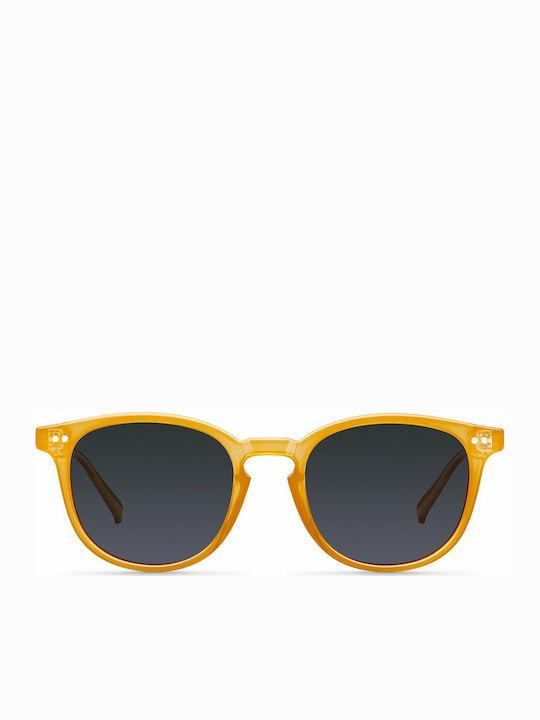 Meller Banna Sunglasses with Amber Carbon Frame and Black Polarized Lens BA-AMBCAR