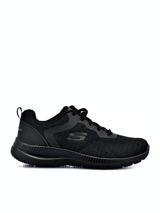 Skechers Engineered Mesh Lace-Up Sneakers Black