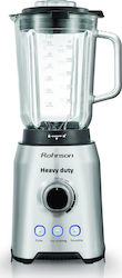 Rohnson Blender for Smoothies with Glass Jug 1.5lt 1400W Inox