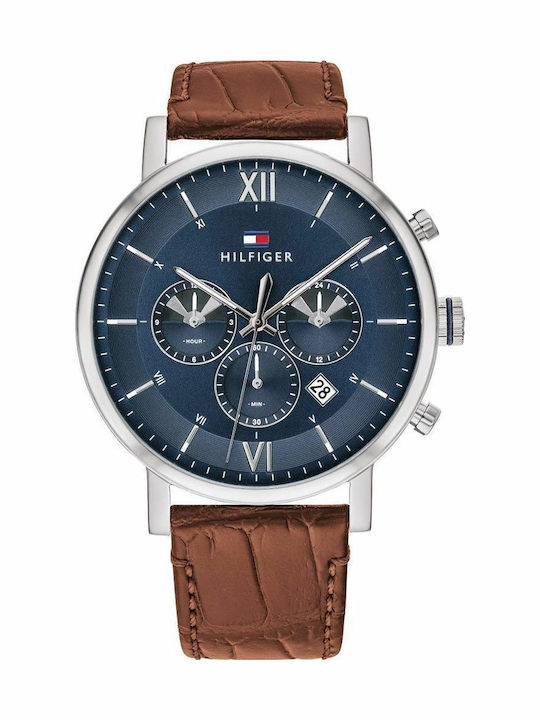 Tommy Hilfiger Evan Watch Battery with Leather Strap
