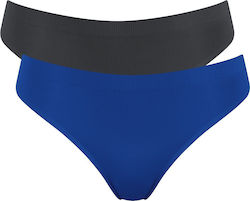 Sloggi Move Thong 10190384-M008 2Pack Navy Blue