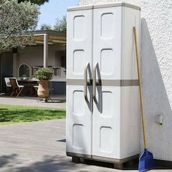 Δίφυλλη Ηλέκτρα Πλαστική 73x44x179εκ. Γκρί-Ανθρακί