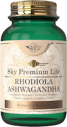 Sky Premium Life Rhodiola Ashwagandha 60 κάψουλες