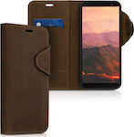 KW Wallet Suede Καφέ (Galaxy J6)