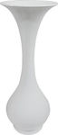 Marhome Βάζο Δαπέδου Fiberglass Λευκό 122cm