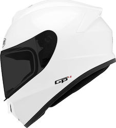 CMS GP4 Plain White Κράνος Μηχανής Full Face 1400gr
