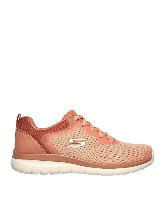 Skechers Engineered Mesh Lace-Up Sneakers Rosa