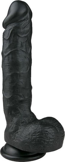 Easytoys Realistic Dildo Veined Dildo With Suction Cup Scrotum 22 5cm
