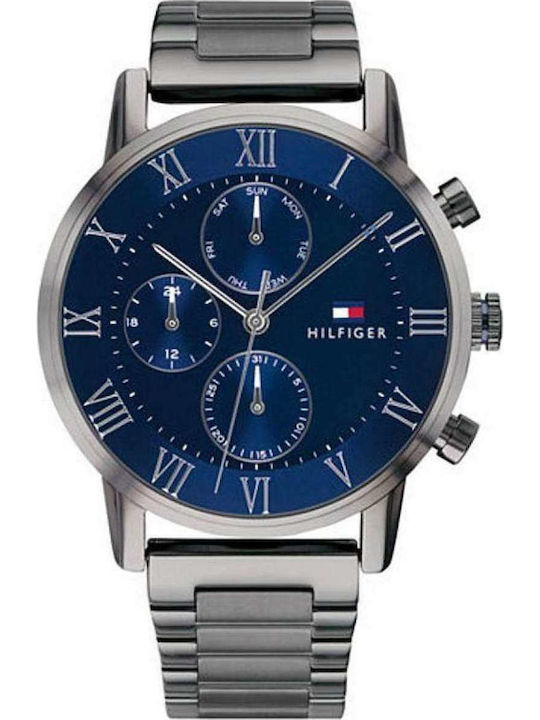 Tommy Hilfiger Kane Ρολόι Μπαταρίας με Μεταλλικό Μπρασελέ