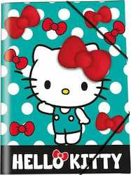 Graffiti Φάκελος με Λάστιχο Πράσινος Hello Kitty